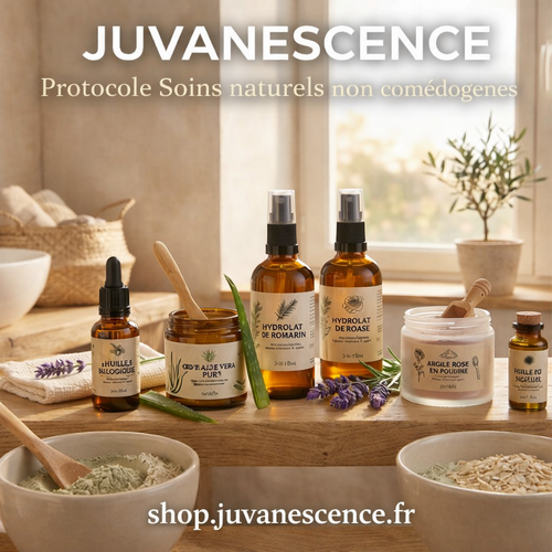 Protocoles Soins naturels non comédogènes